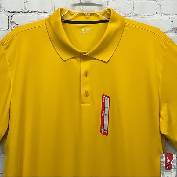 bcg Golf Polo Men's Size 2XL Golden Rod Athleisure Game Day Coach Sports Travel - Picture 3 of 11
